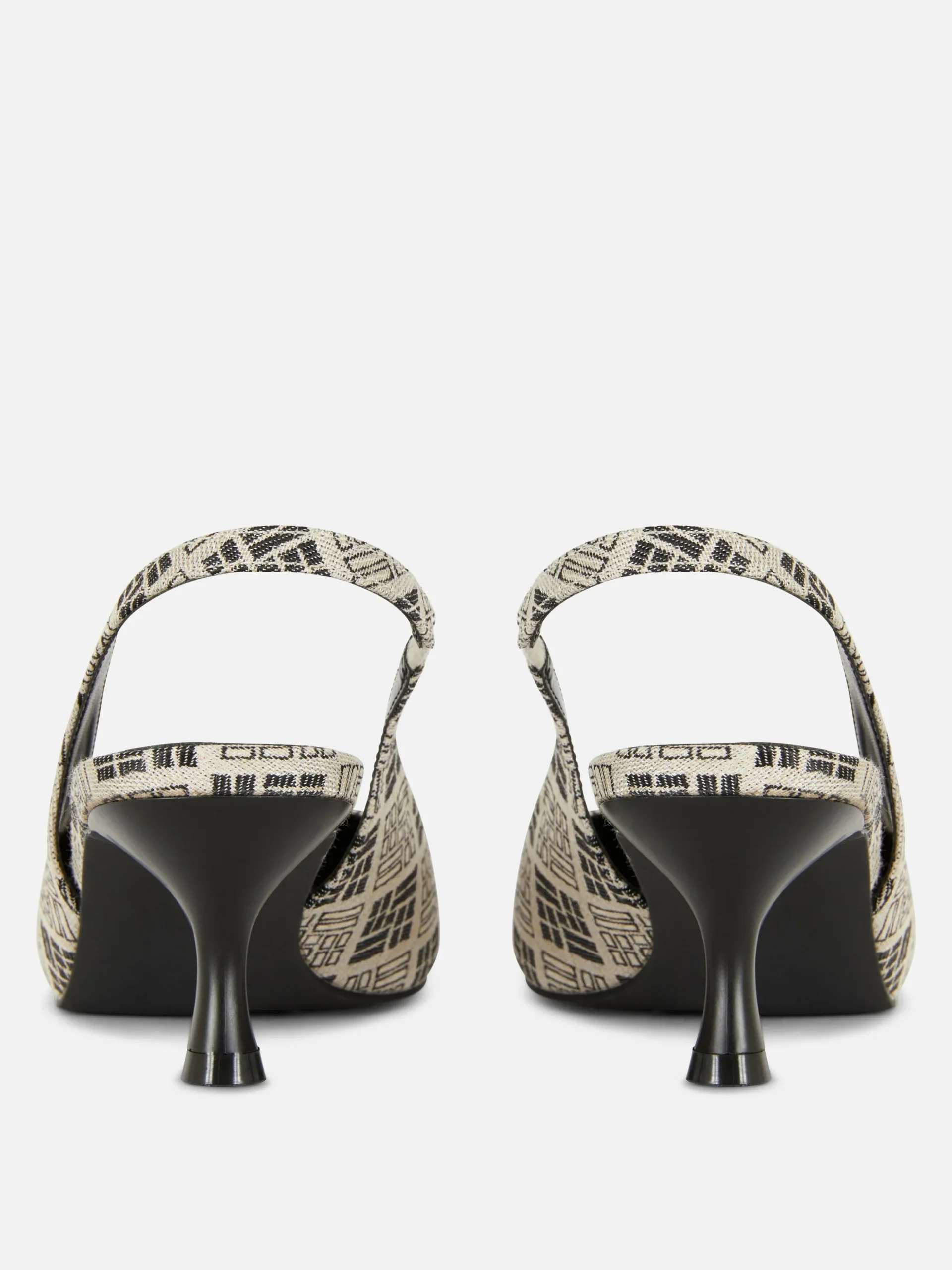 Zapatos De Tacón Chupete Con Diseño Geométrico